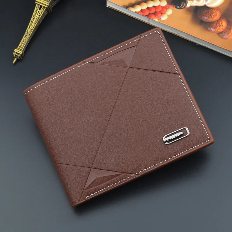 Bi-Fold Faux Leather Card Wallet