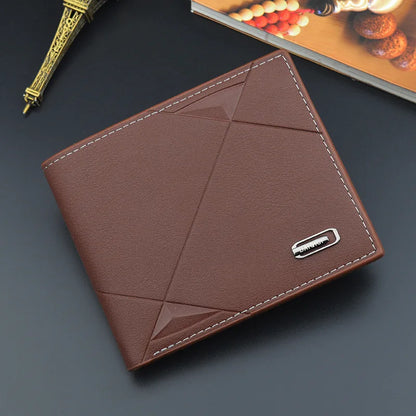 Bi-Fold Faux Leather Card Wallet