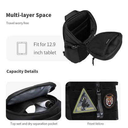 Sac à bandoulière étanche de grande capacité