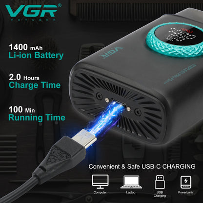 VGR Professional Multi-Speed Electric Shaver