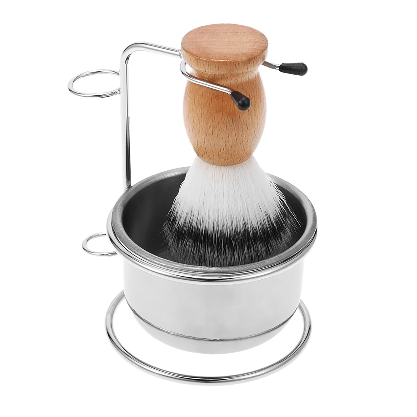 2 in 1 Steel Bowl and Stand Set