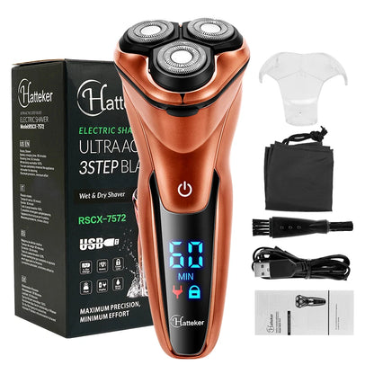 Powerful Cordless LCD Electric Shaver