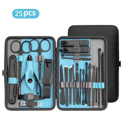 10/15/25pcs Pro Stainless Steel Clipper Set