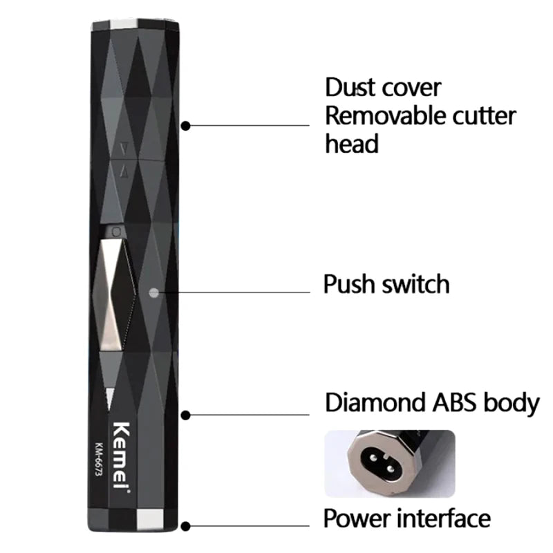 Kit de toilettage mini rechargeable multi-usages Kemei
