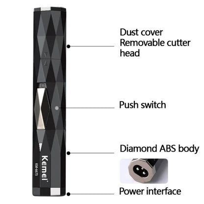 Kit de toilettage mini rechargeable multi-usages Kemei