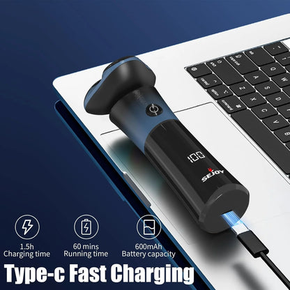 Sleek Self-Sharpening Electric Shaver