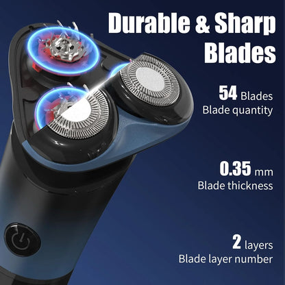 Sleek Self-Sharpening Electric Shaver