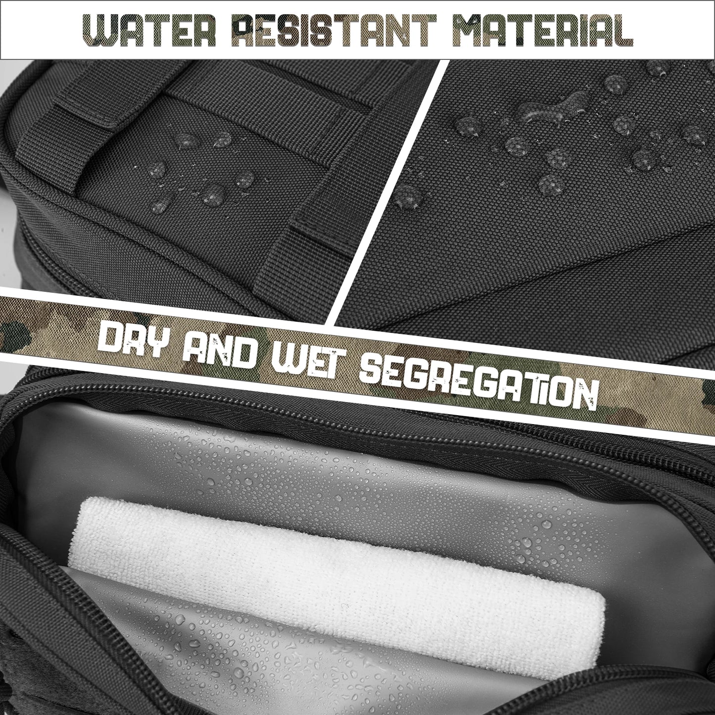 Splash-Proof Multi Compartment Toiletry Wash Bag