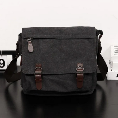 Sac messager décontracté en toile de grande capacité