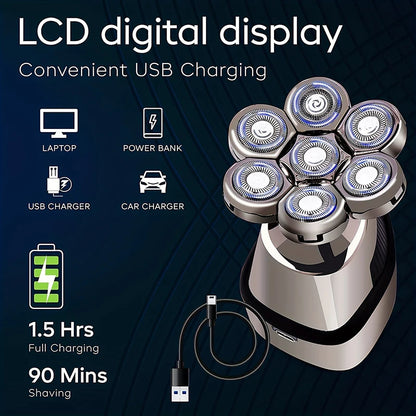5 IN 1 Electric Head Shaver Set