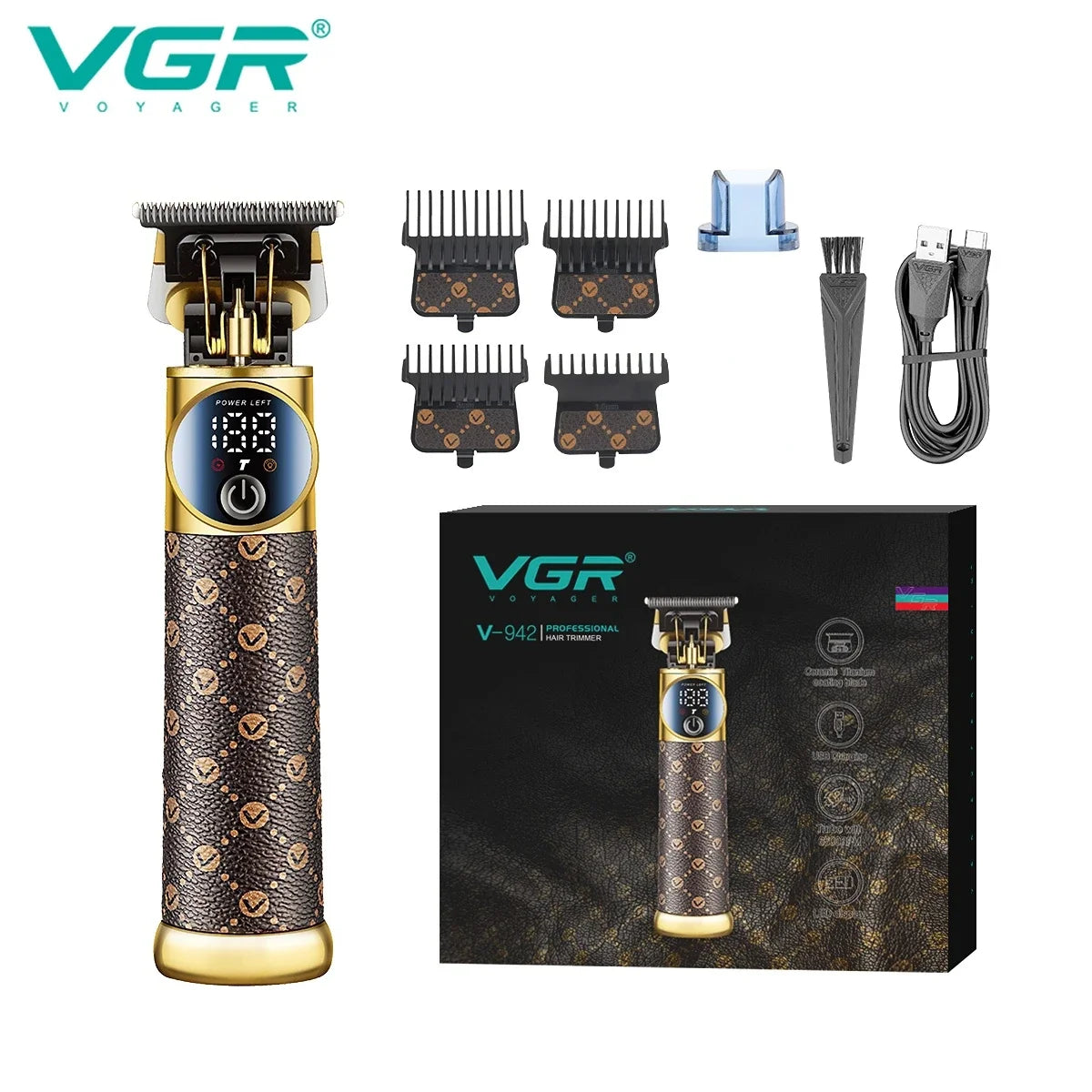 VGR V-942 Rechargeable Beard & Body Hair Trimmer
