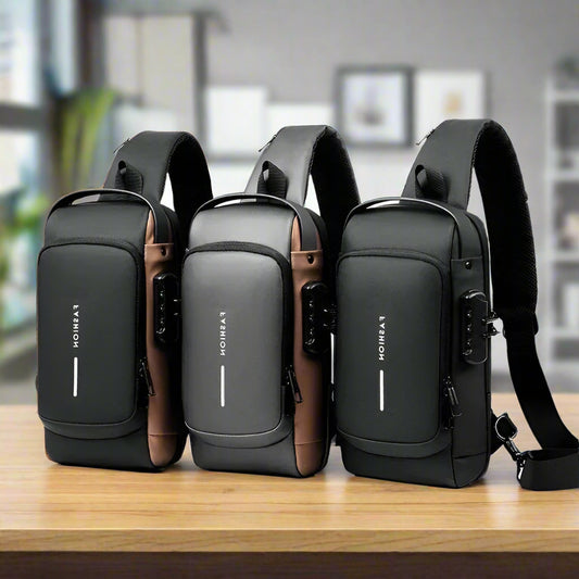 Sacoche de poitrine et sac à dos antivol USB